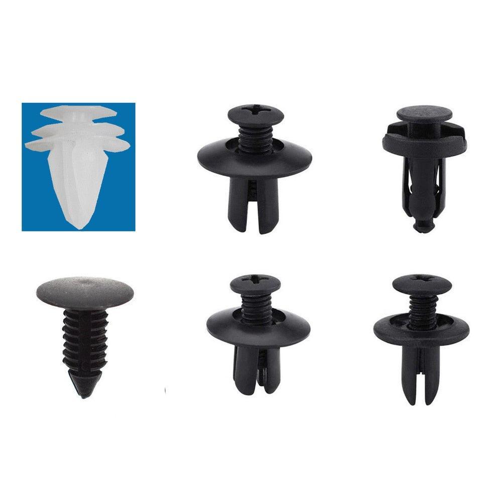 100pcs Mixed Auto Fastener Clip Car Body Push Retainer Pin Rivet Bumper Door Trim Panel Retainer Fastener Kit Car Accessories - ItemBear.com