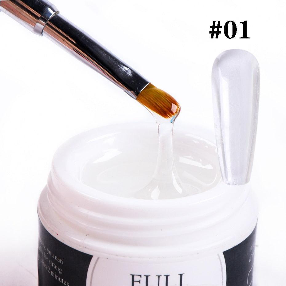 15ml Nail Extension Gel Acrylic White Clear Quick Building Gel For Nails Finger Prolong Form Tips Manicure Nail Tools JI1623-1 - ItemBear.com