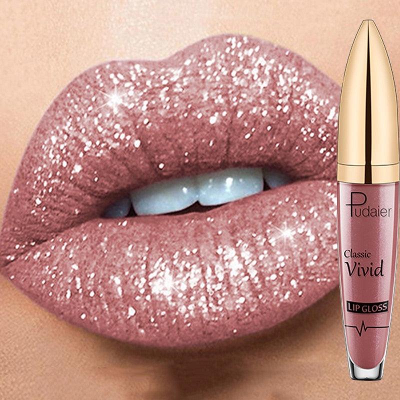 18 Colors Long Lasting Matte Glitter Liquid Shiny Lip Gloss - ItemBear.com