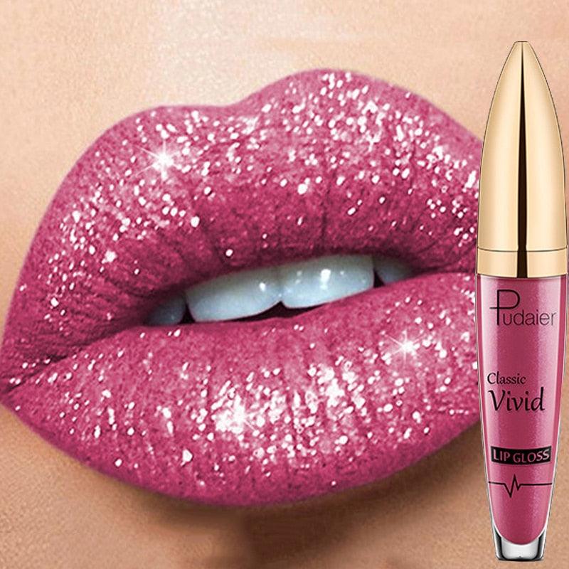 18 Colors Long Lasting Matte Glitter Liquid Shiny Lip Gloss - ItemBear.com