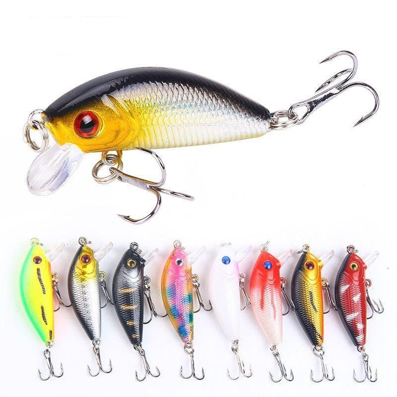 1PCS Minnow Fishing Lure 50mm4.2g Topwater Hard Bait Wobbler Jig Bait Crankbait Carp Striped bass Pesca Fishing tackle SwimBait - ItemBear.com