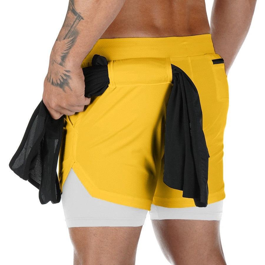 2021 Camo Running Shorts Men 2 In 1 Double-deck Quick Dry GYM Sport Shorts Fitness Jogging Workout Shorts Men Sports Short Pants - ItemBear.com