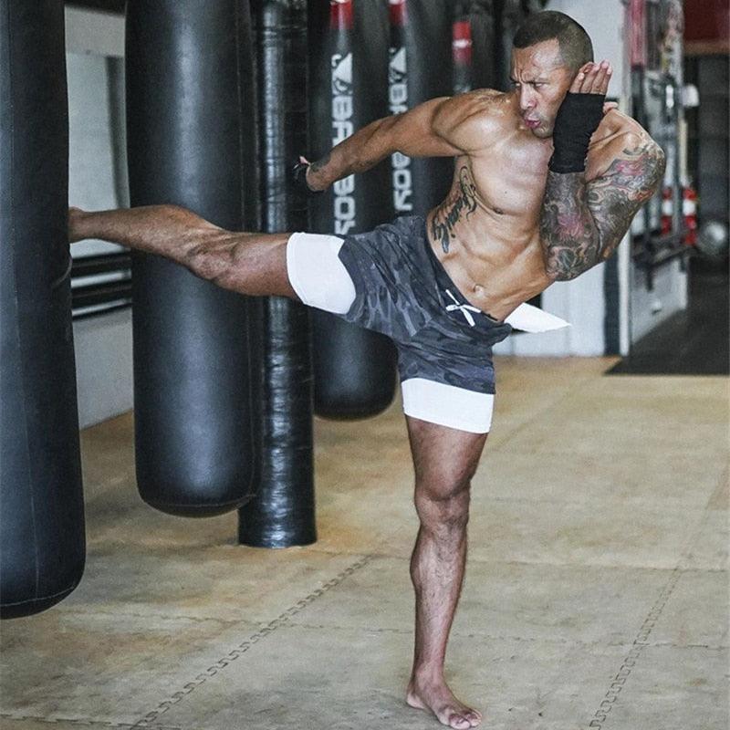 2021 Camo Running Shorts Men 2 In 1 Double-deck Quick Dry GYM Sport Shorts Fitness Jogging Workout Shorts Men Sports Short Pants - ItemBear.com