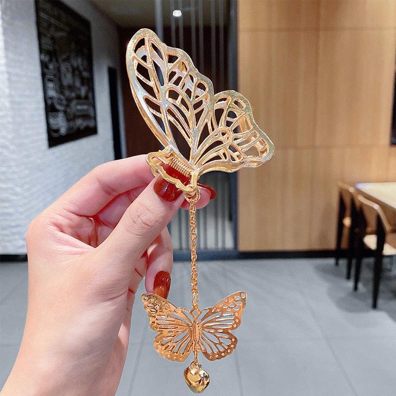 2021 New Women Elegant Gold Silver Hollow Geometric Metal Hair Claw Vintage Hair Clips Headband Hairpin Fashion Hair Accessories - ItemBear.com