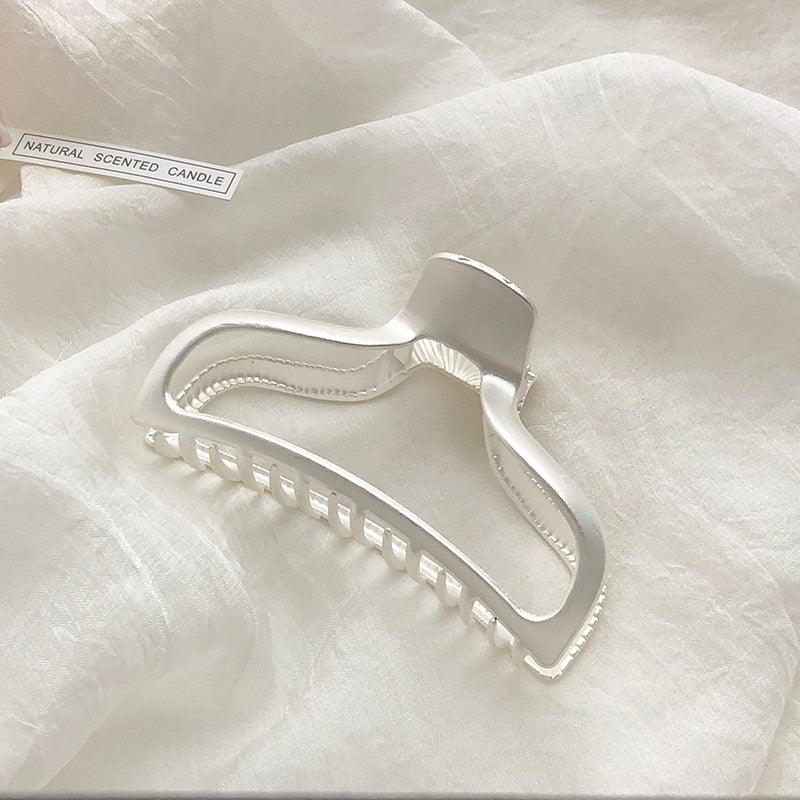 2021 New Women Elegant Gold Silver Hollow Geometric Metal Hair Claw Vintage Hair Clips Headband Hairpin Fashion Hair Accessories - ItemBear.com