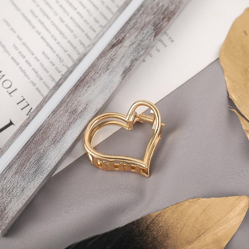 2021 New Women Elegant Gold Silver Hollow Geometric Metal Hair Claw Vintage Hair Clips Headband Hairpin Fashion Hair Accessories - ItemBear.com