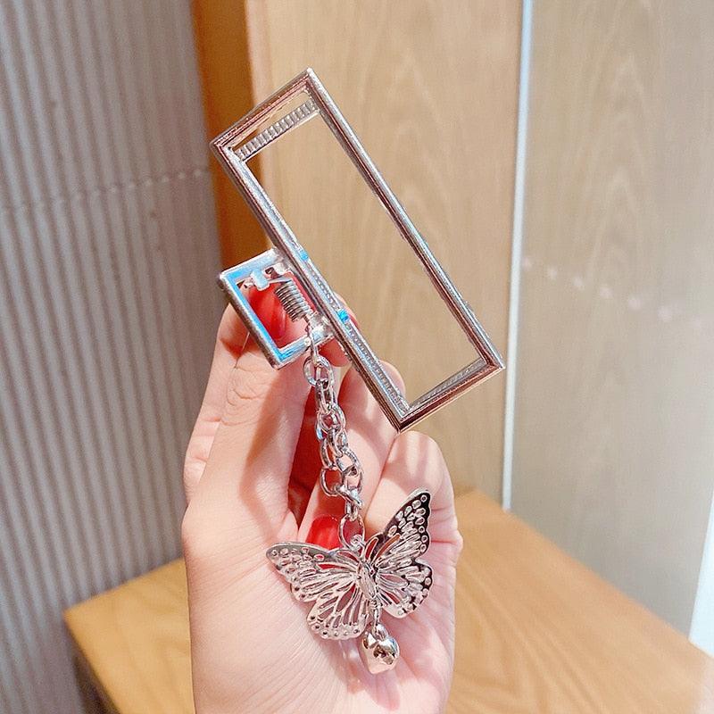 2021 New Women Elegant Gold Silver Hollow Geometric Metal Hair Claw Vintage Hair Clips Headband Hairpin Fashion Hair Accessories - ItemBear.com