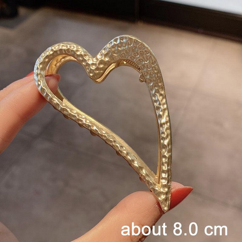 2021 New Women Elegant Gold Silver Hollow Geometric Metal Hair Claw Vintage Hair Clips Headband Hairpin Fashion Hair Accessories - ItemBear.com