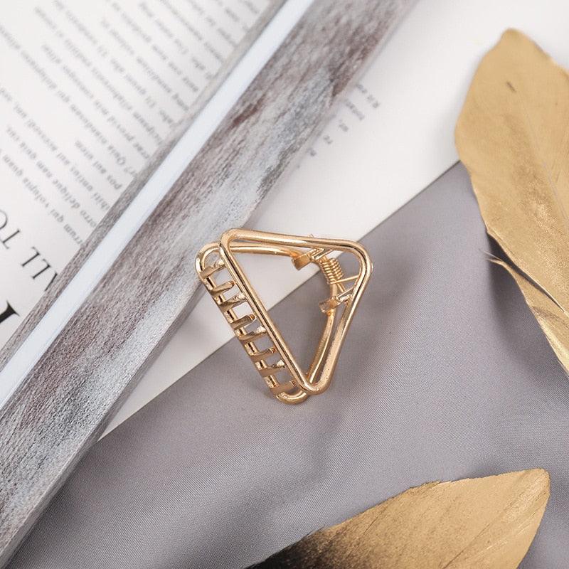 2021 New Women Elegant Gold Silver Hollow Geometric Metal Hair Claw Vintage Hair Clips Headband Hairpin Fashion Hair Accessories - ItemBear.com