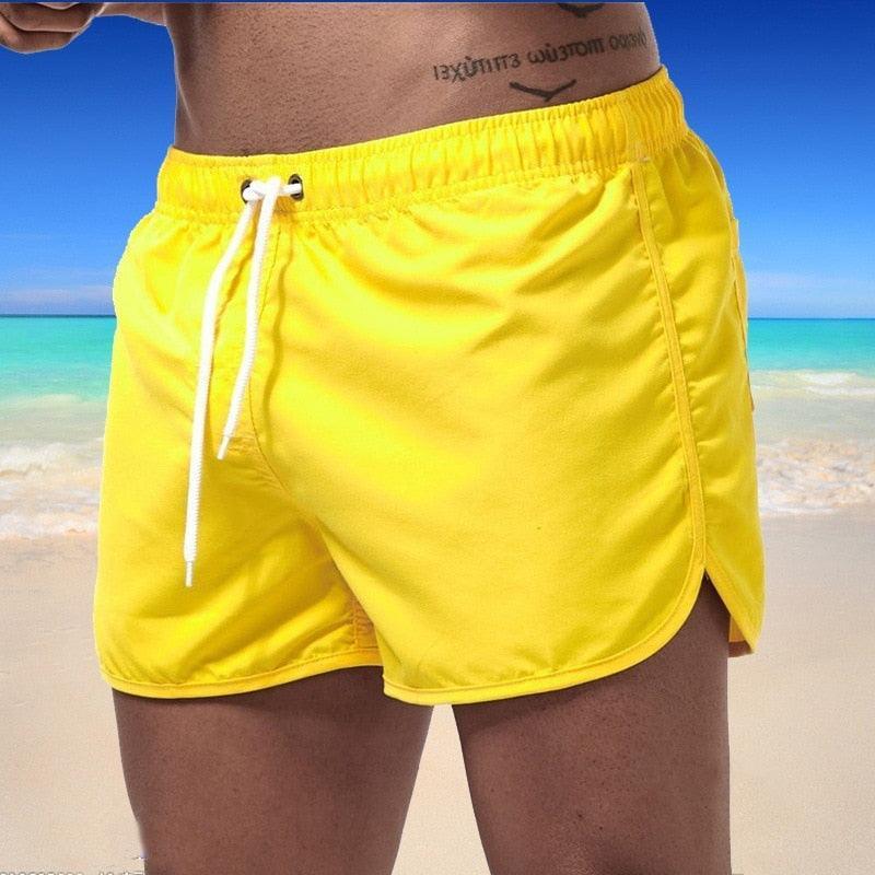 2021 Summer Men's Swimwear Shorts Brand Beachwear Sexy Swim Trunks Men Swimsuit Low Waist Breathable Beach Wear Surf - ItemBear.com