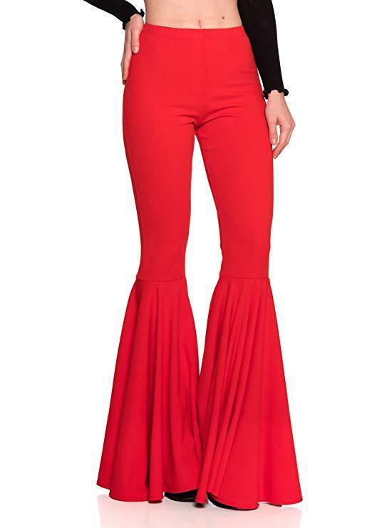 2021 summer new women's mermaid. Waist casual fashion pleated flared pants - ItemBear.com