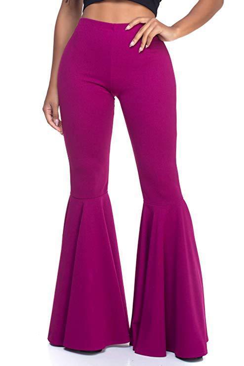 2021 summer new women's mermaid. Waist casual fashion pleated flared pants - ItemBear.com