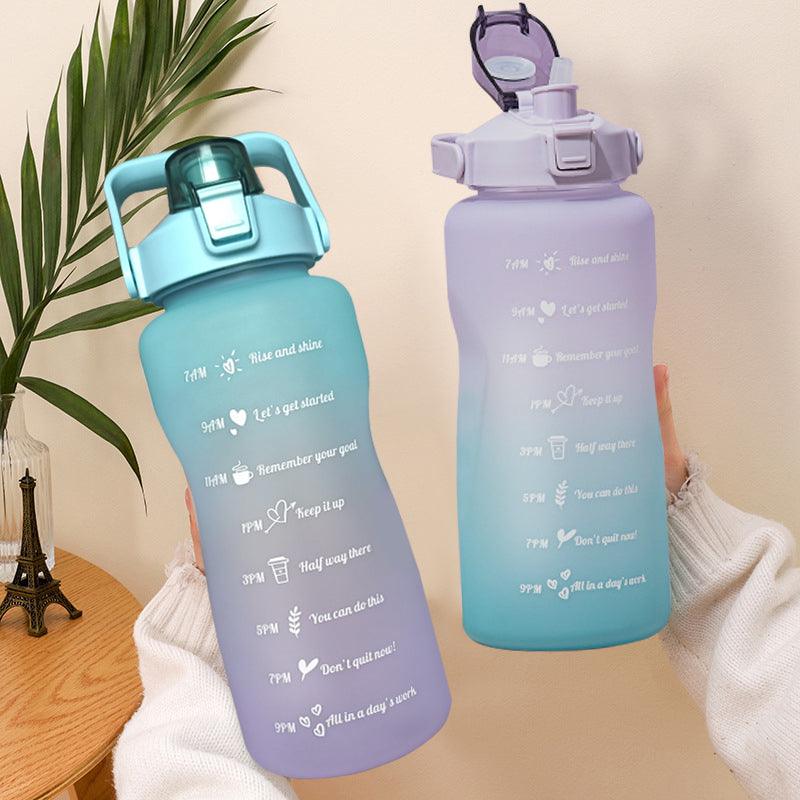 2L Large Capacity Water Bottle Straw Cup - ItemBear.com