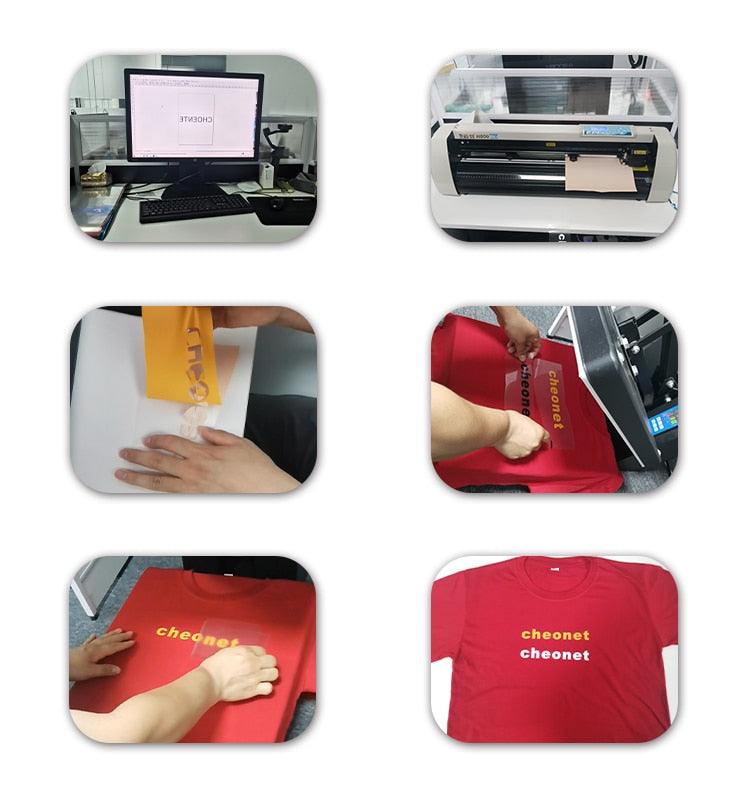 30cmx100cm Beautiful Color Glitter Heat Transfer Vinyl Film Heat Press Cutting Plotter Iron On HTV Film - ItemBear.com