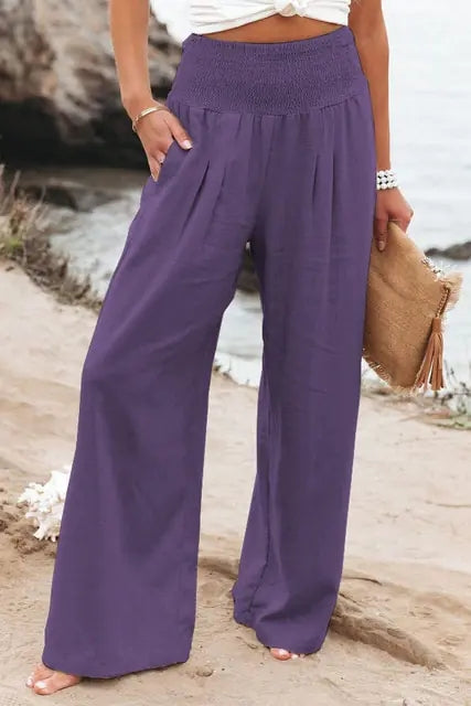 Cotton Linen Pockets Long Trousers - Premium from ItemBear.com - Just $19.60! Shop now at ItemBear.com