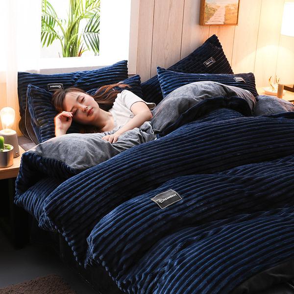 Corduroy Velvet Bedding Set - Premium from ItemBear.com - Just $108.27! Shop now at ItemBear.com