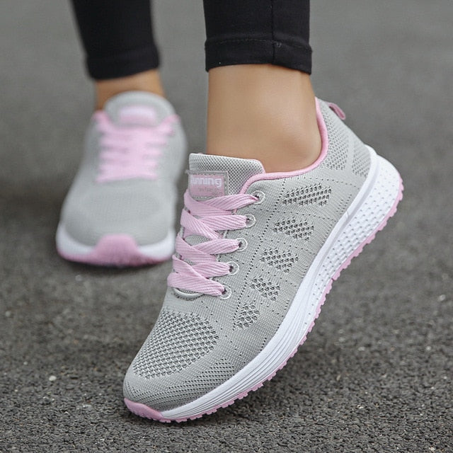 Womens Flats Sneakers Mesh Breathable - ItemBear.com