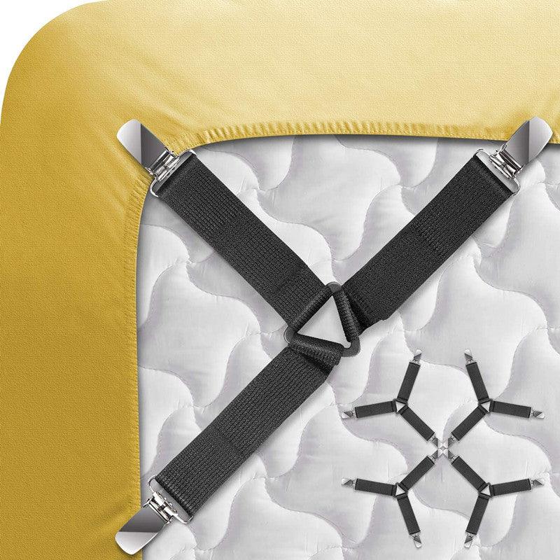 4PCS/Set Elastic Bed Sheet Grippers Fastener Clips - ItemBear.com