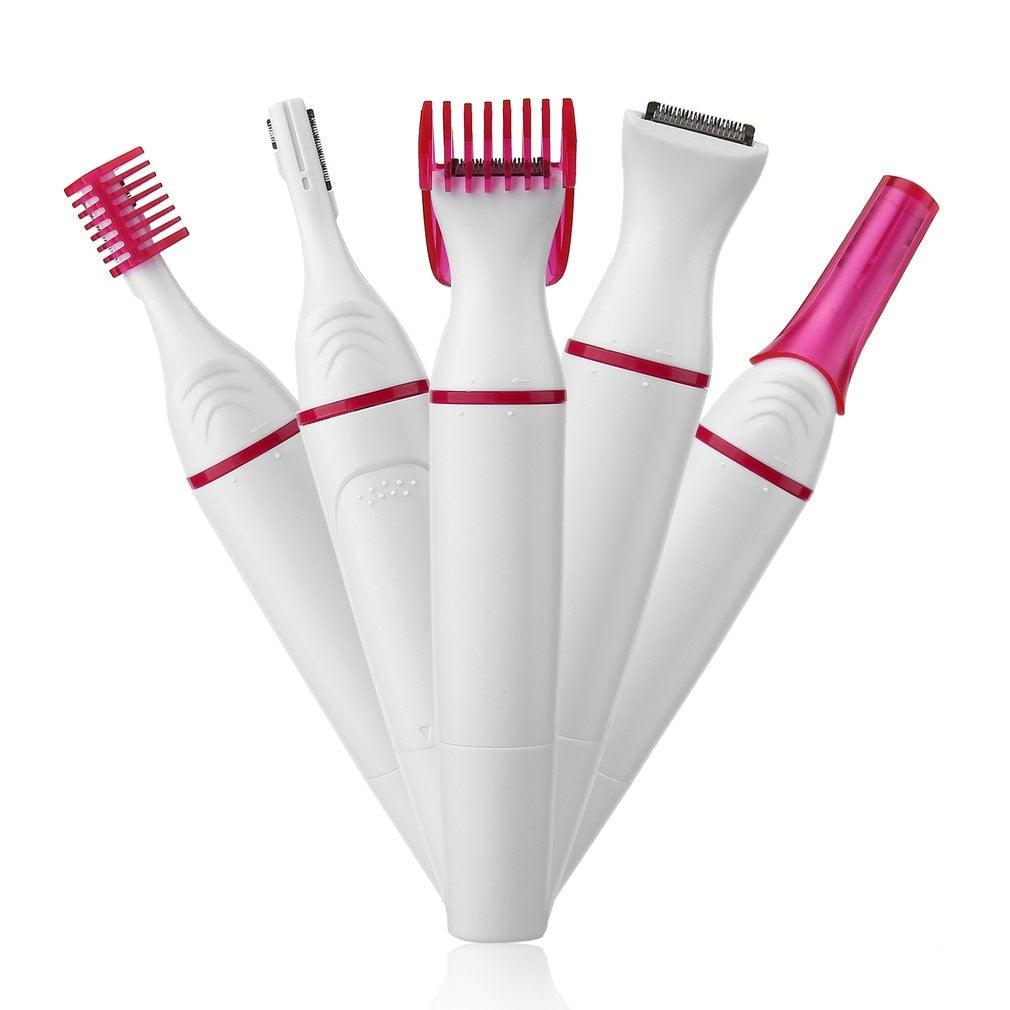 5 in 1 Multifunction Women Hair Removal Electric Shaping Female Shaving Machine Mini Shaver Trimmer Razor for Eyebrow Underarm - ItemBear.com