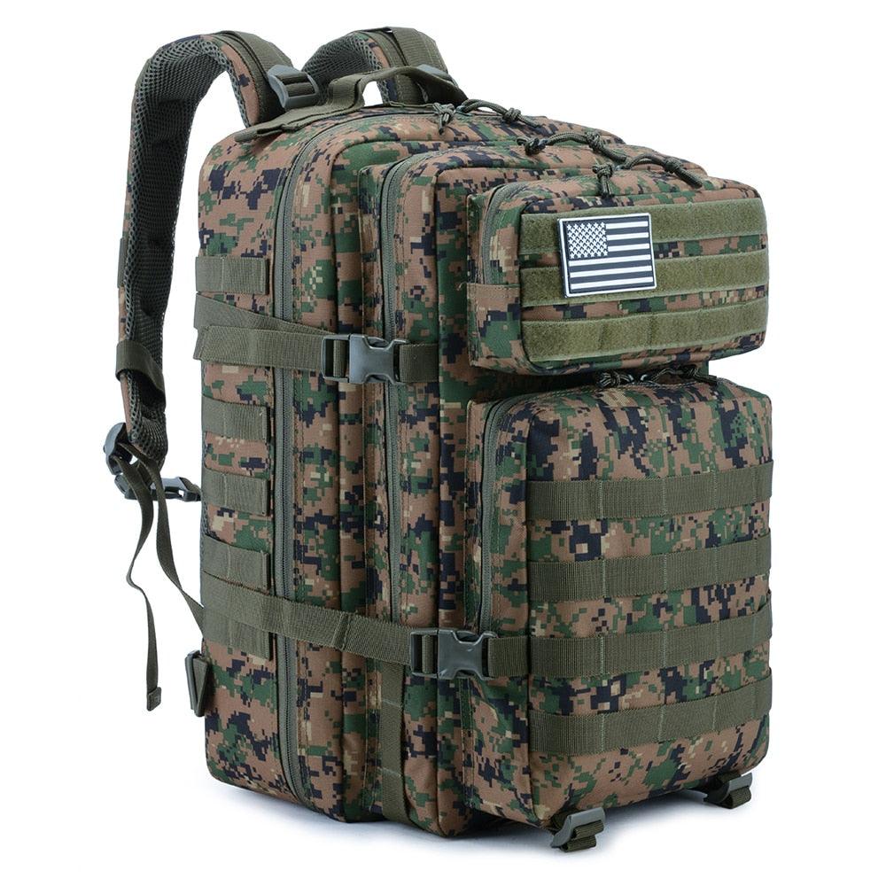 50L Man/Women Hiking Trekking Bag Military Tactical Backpack Army Waterproof Molle Bug Out Bag Outdoor Travel Camping Backpack - ItemBear.com