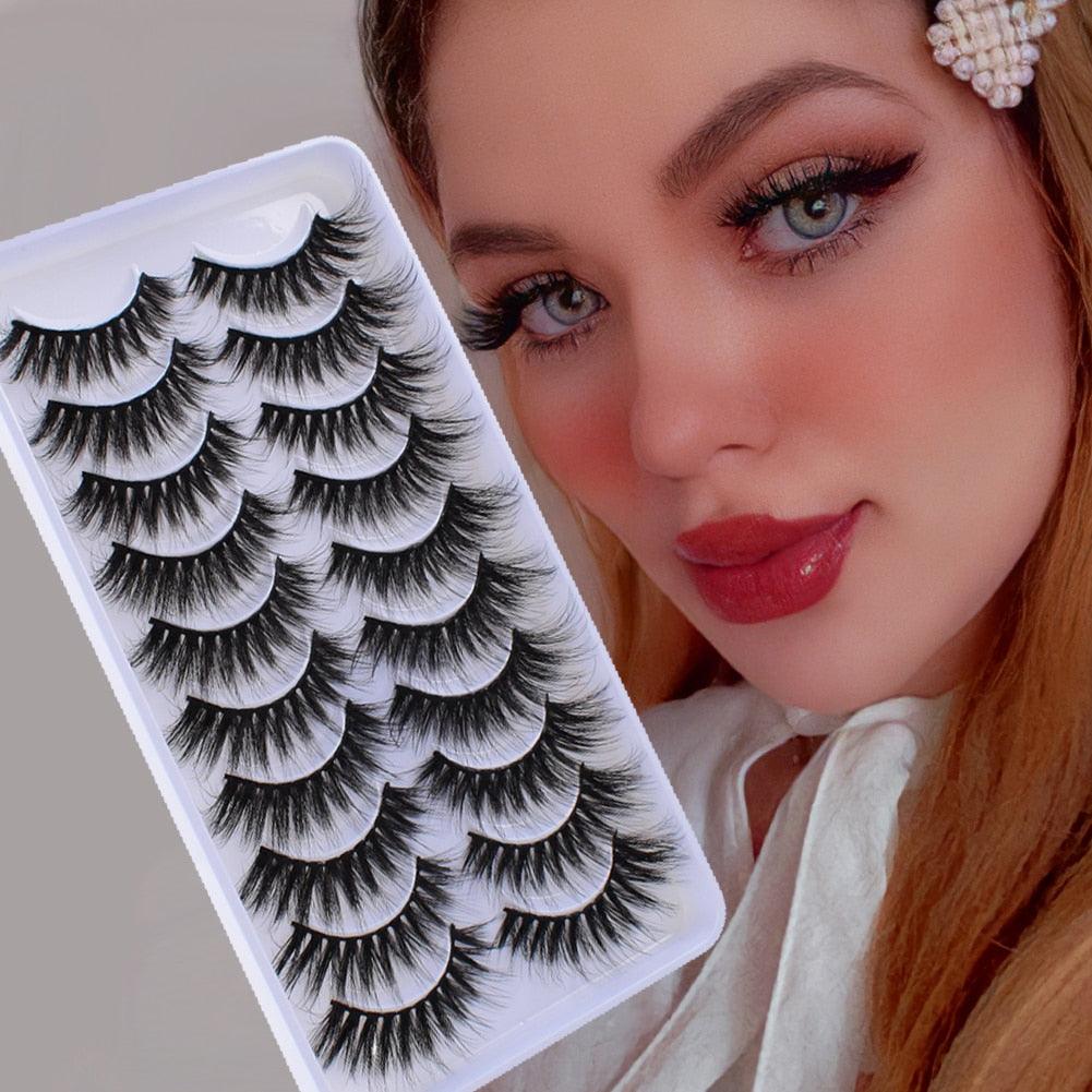 5/10Pairs 3D Mink Lashes Natural Eyelashes Dramatic False Eyelashes Faux Cils Makeup Wholesale Fake Eyelash Extension maquiagem - ItemBear.com