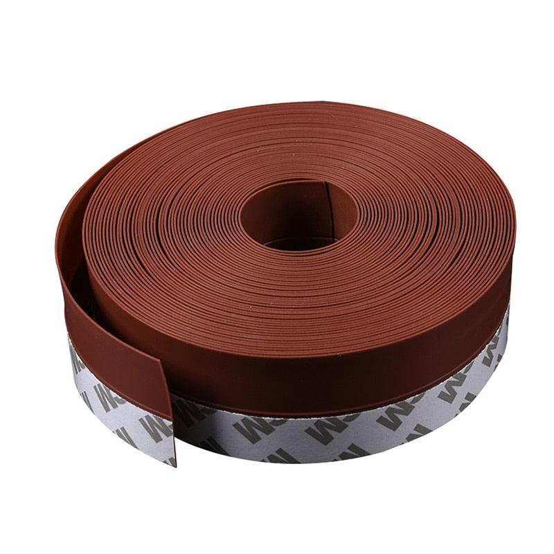 5M Door Bottom Seal Strip Weather Window Rubber Seal Weatherstrip Windproof Dust Self Adhesive Door Windshield Sealing Tape - ItemBear.com