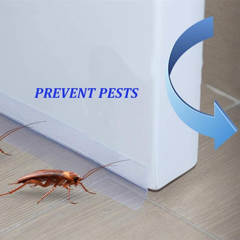 5M Door Bottom Seal Strip Weather Window Rubber Seal Weatherstrip Windproof Dust Self Adhesive Door Windshield Sealing Tape - ItemBear.com