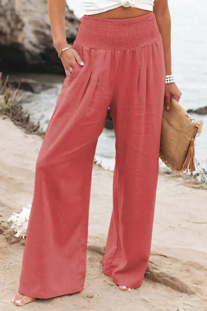 Cotton Linen Pockets Long Trousers - Premium from ItemBear.com - Just $19.60! Shop now at ItemBear.com