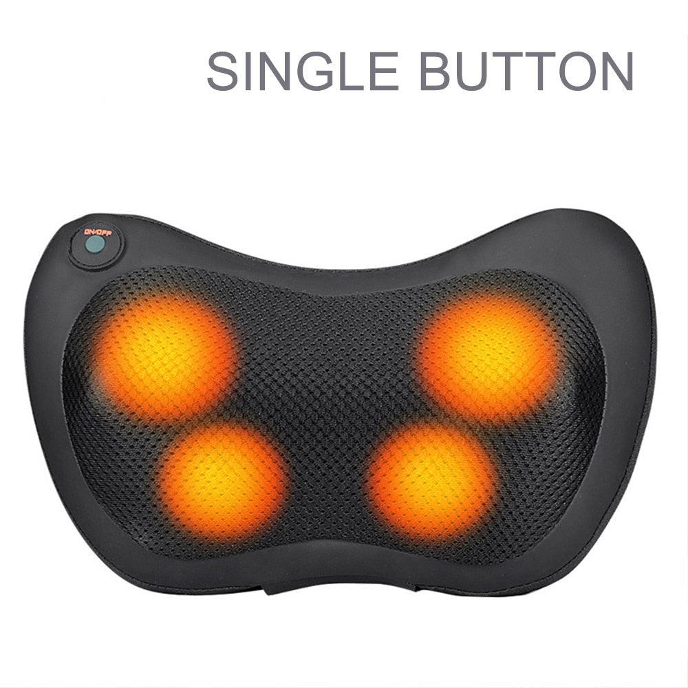 8/6/4 Heads Massage Pillow Shiatsu Massager for Back Waist Body Cervical Pillow Home Car Electric Shiatsu Massager Back Massage - ItemBear.com