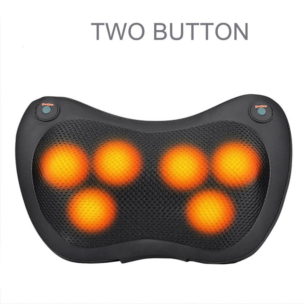 8/6/4 Heads Massage Pillow Shiatsu Massager for Back Waist Body Cervical Pillow Home Car Electric Shiatsu Massager Back Massage - ItemBear.com