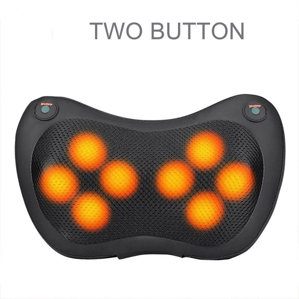 8/6/4 Heads Massage Pillow Shiatsu Massager for Back Waist Body Cervical Pillow Home Car Electric Shiatsu Massager Back Massage - ItemBear.com