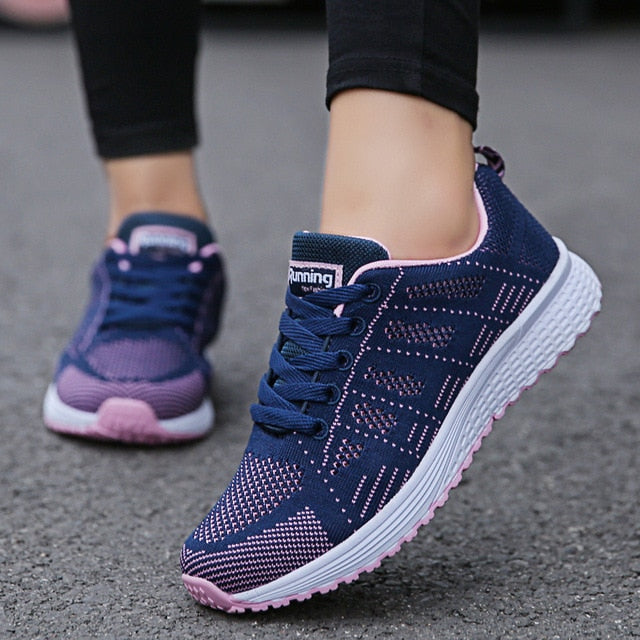 Womens Flats Sneakers Mesh Breathable - ItemBear.com