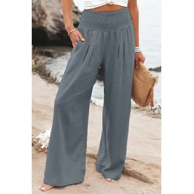 Cotton Linen Pockets Long Trousers - Premium from ItemBear.com - Just $19.60! Shop now at ItemBear.com