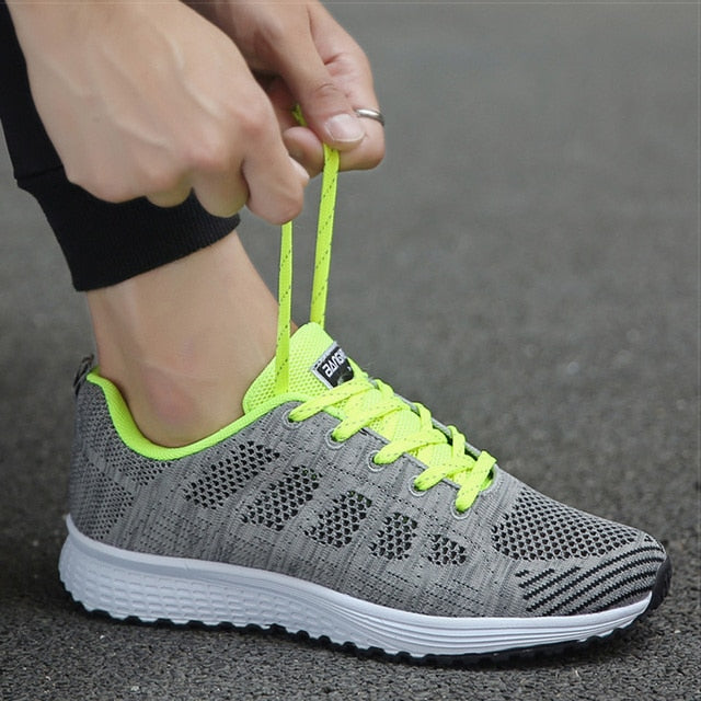 Womens Flats Sneakers Mesh Breathable - ItemBear.com