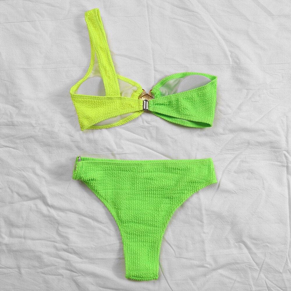 Angel One Shoulder Bikini Set - ItemBear.com