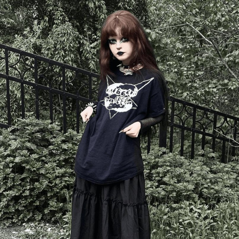 @Chuupiee — Goth Midi Ruffle Skirt - ItemBear.com