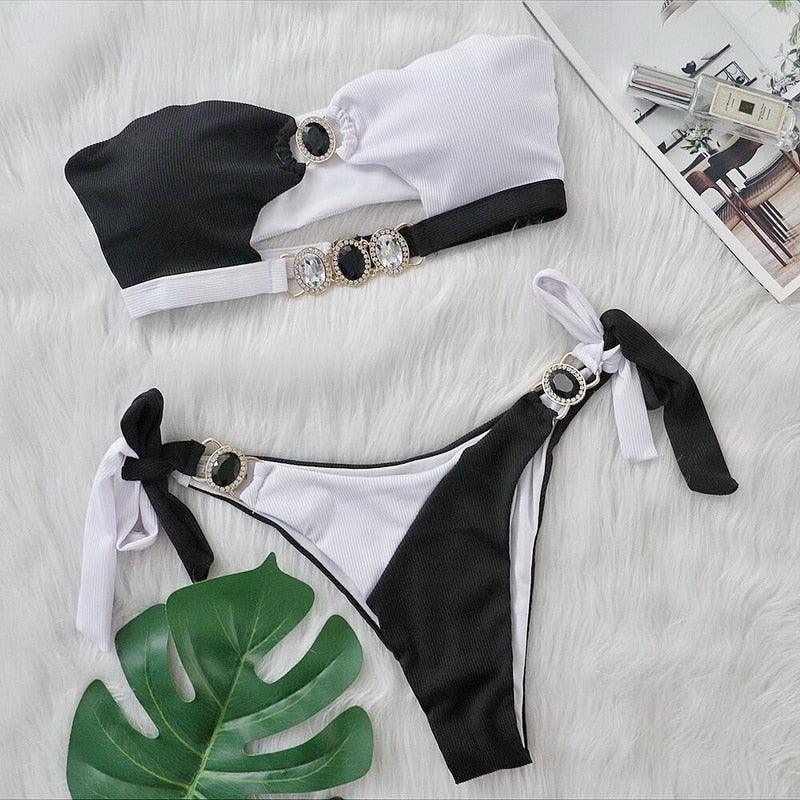 Athens Rhinestone Bikini Set - ItemBear.com