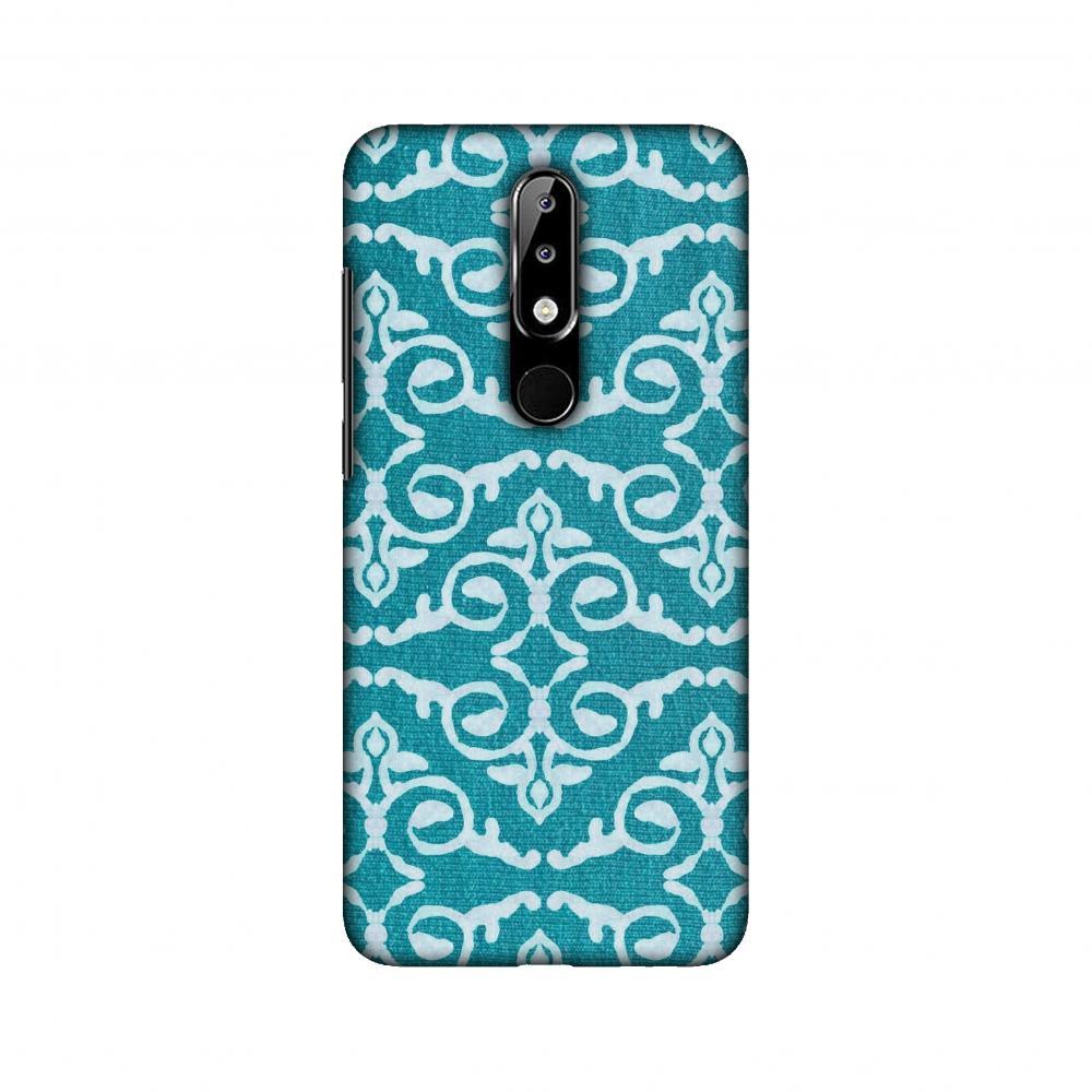 Batik Dyeing Art Deco - Aquamarine Slim Hard Shell Case For Nokia 5.1 - ItemBear.com