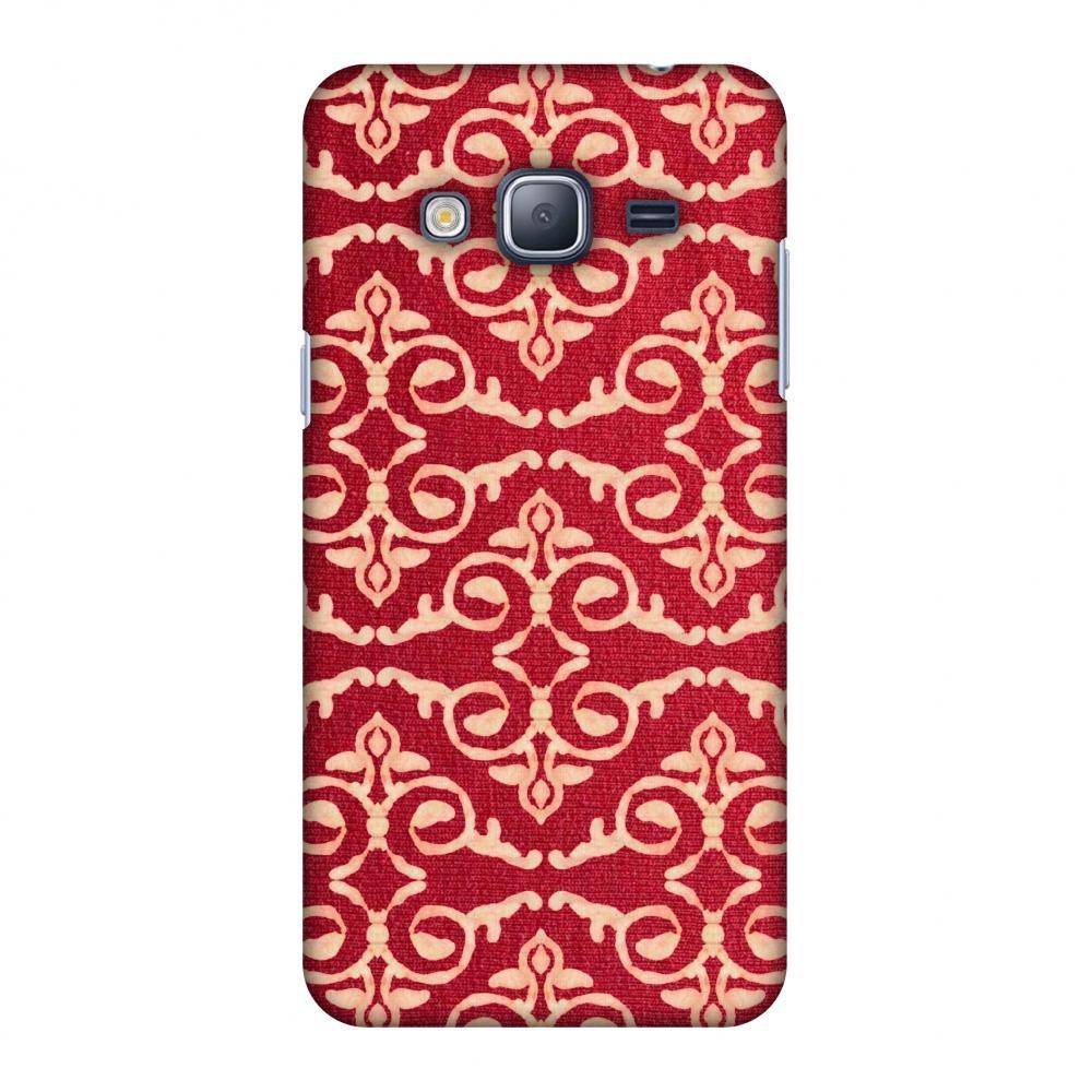 Batik Dyeing Art Deco - Rust Red Slim Hard Shell - ItemBear.com