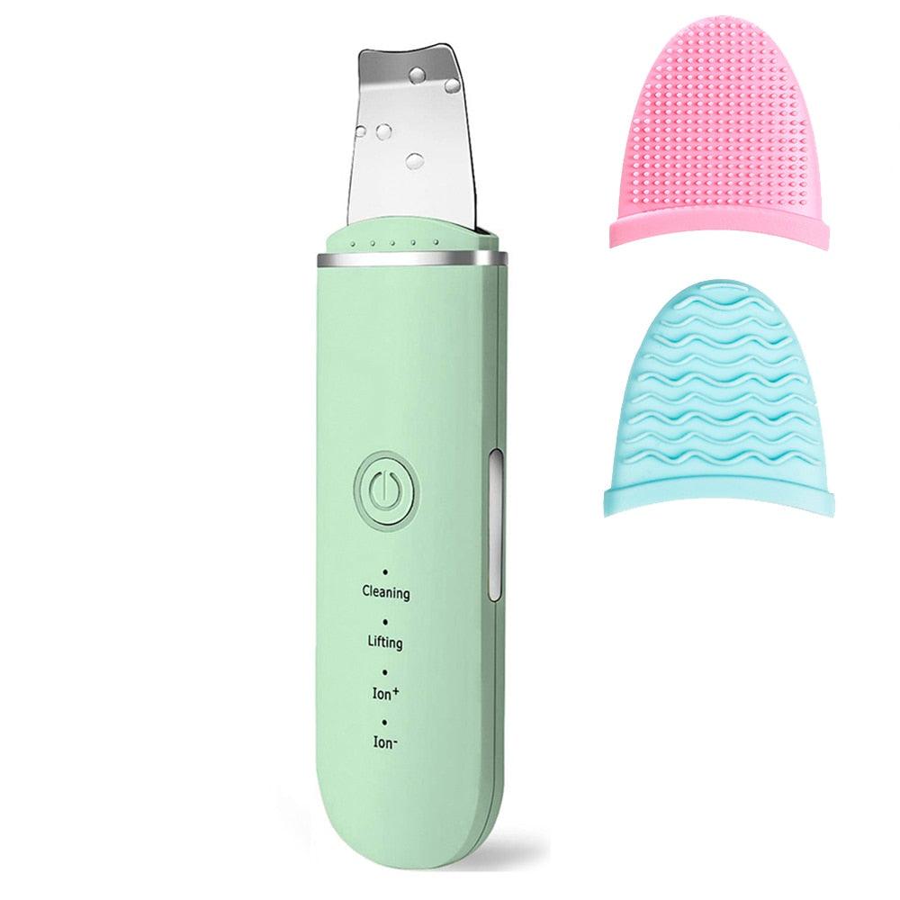 Beauty Ultrasonic Skin Scrubber USB Plug Facial Blackhead Remover Face Massager Skincare Tools Products Face Cleansing Acne - ItemBear.com