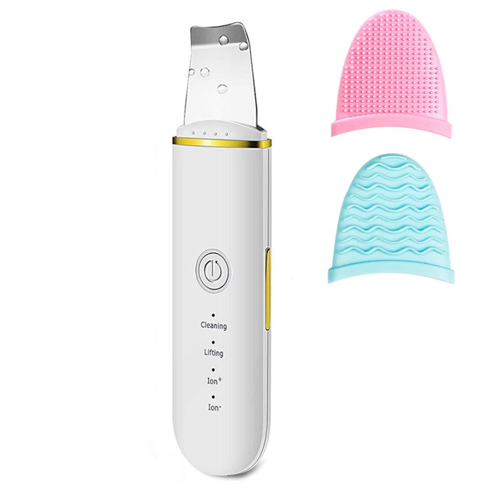 Beauty Ultrasonic Skin Scrubber USB Plug Facial Blackhead Remover Face Massager Skincare Tools Products Face Cleansing Acne - ItemBear.com