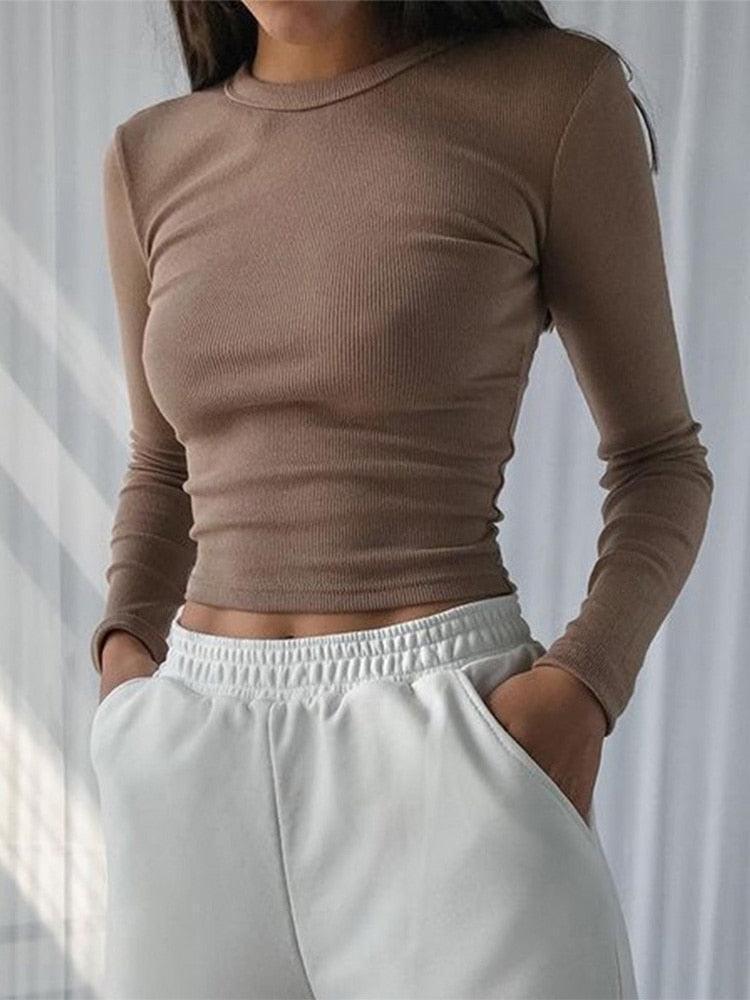 Bella Ribbed Crop Top - ItemBear.com