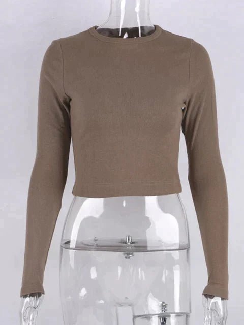 Bella Ribbed Crop Top - ItemBear.com