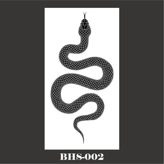 Black Snakes Body Tattoo - ItemBear.com