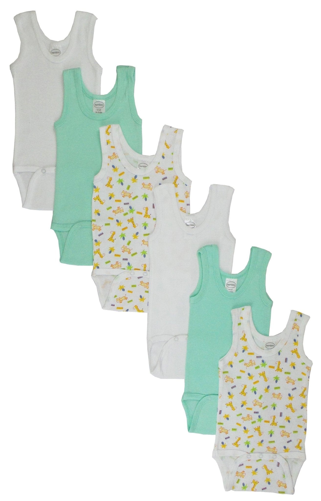 Boys' Printed Tank Top 6 Pack - ItemBear.com