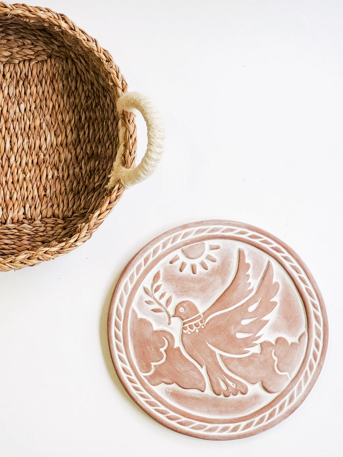 Bread Warmer & Basket - Dove In Peace - ItemBear.com