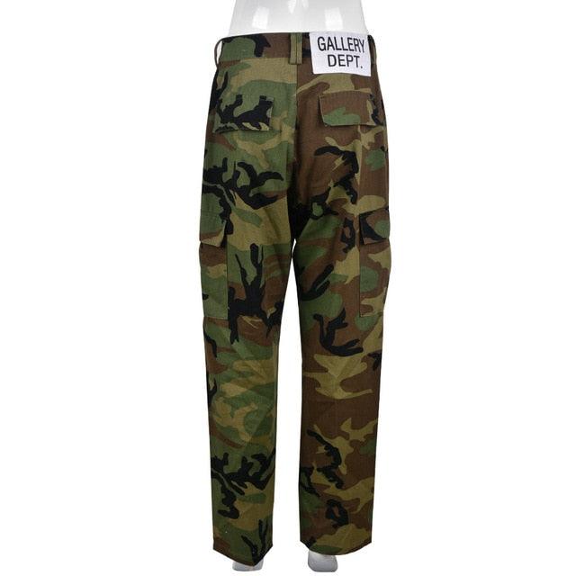 Camo Cargo Pencil Straight Pants - ItemBear.com