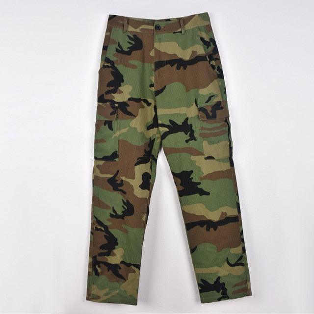 Camo Cargo Pencil Straight Pants - ItemBear.com