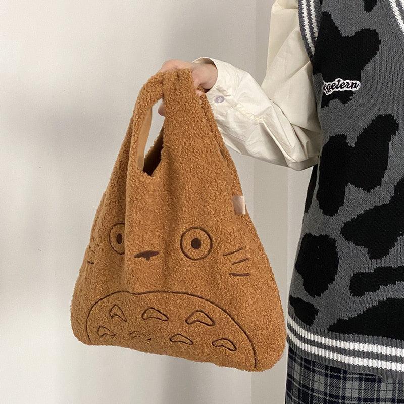 Canvas Tote Bags for Women 2023 Corduroy Large Ladies Cotton Cloth Handbag Cartoon Print Female Shoppers Fashion Fabric Purse - ItemBear.com