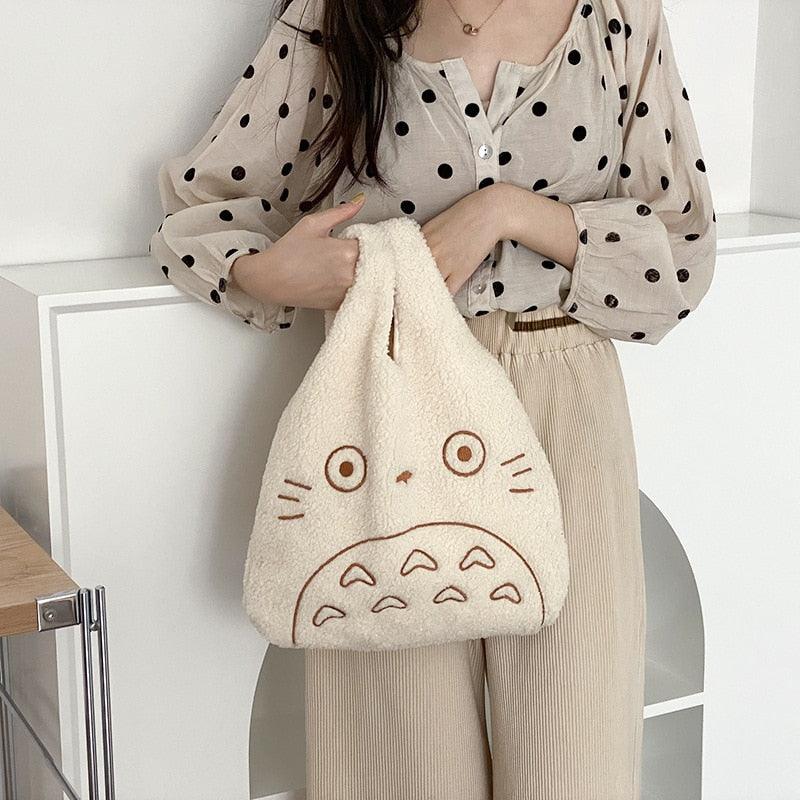 Canvas Tote Bags for Women 2023 Corduroy Large Ladies Cotton Cloth Handbag Cartoon Print Female Shoppers Fashion Fabric Purse - ItemBear.com